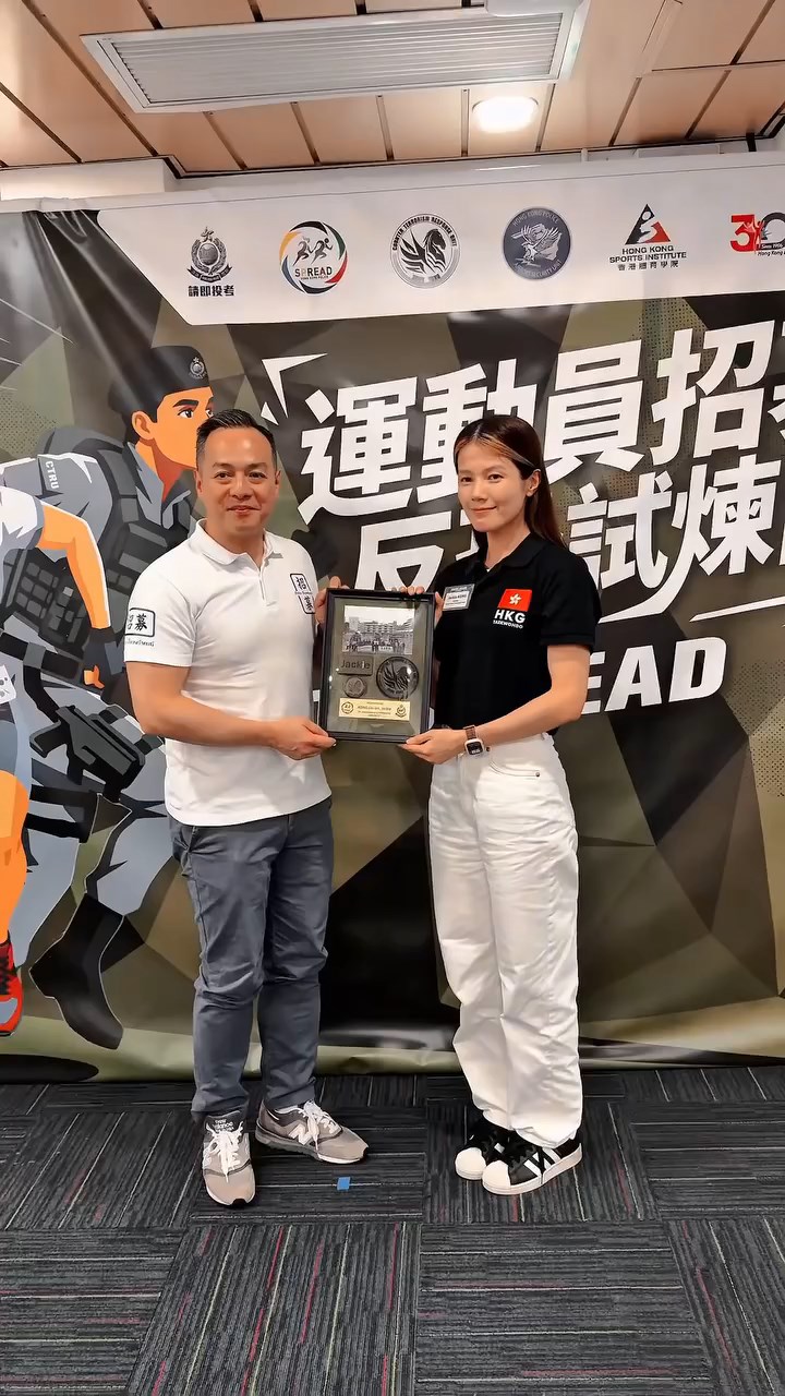 4月登上「世一」的香港跆拳道女將江麗莉亦有到場。