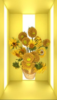 以《向日葵》为主题的数码艺术展览
