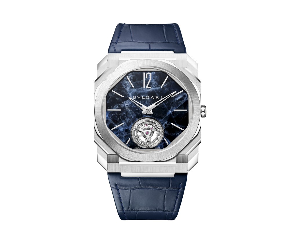 Bvlgari Octo Finissimo Marble Tourbillon，錶殼：40mm鉑金/ 機芯：BVL 268手上鏈/ 限量：30枚/ 售價：待詢。