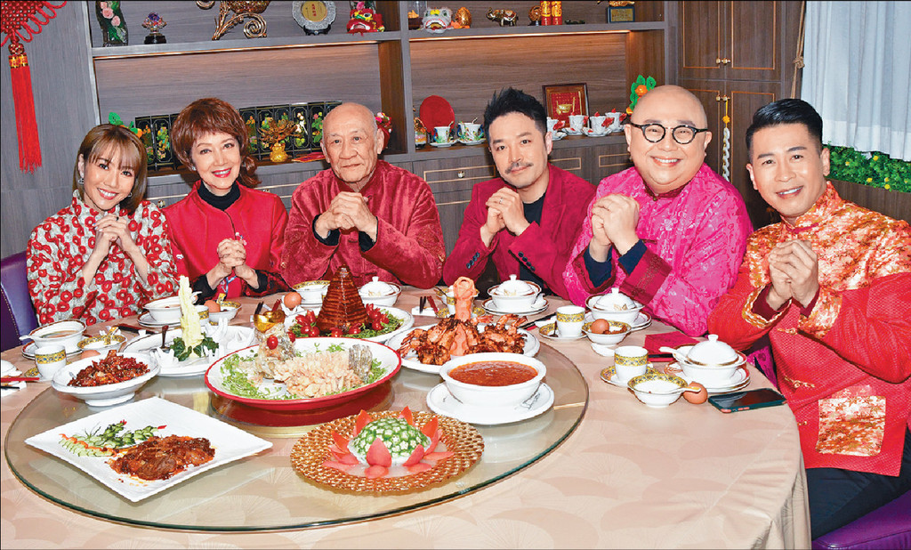 ■李家鼎、Bob等錄影《新春開運王》。