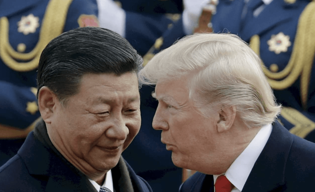 特朗普表示，期待習近平會面，並補充說：「我們與中國有著非常好的工作關係。」美聯社