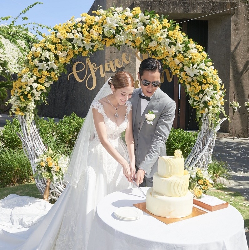 陳凱琳與鄭嘉穎2018年在峇里舉行婚禮。