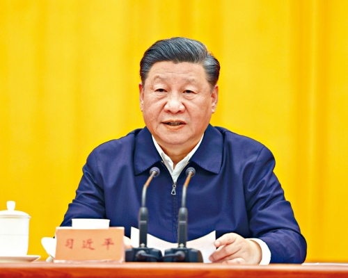 習近平在中央人大工作會議上發表講話。