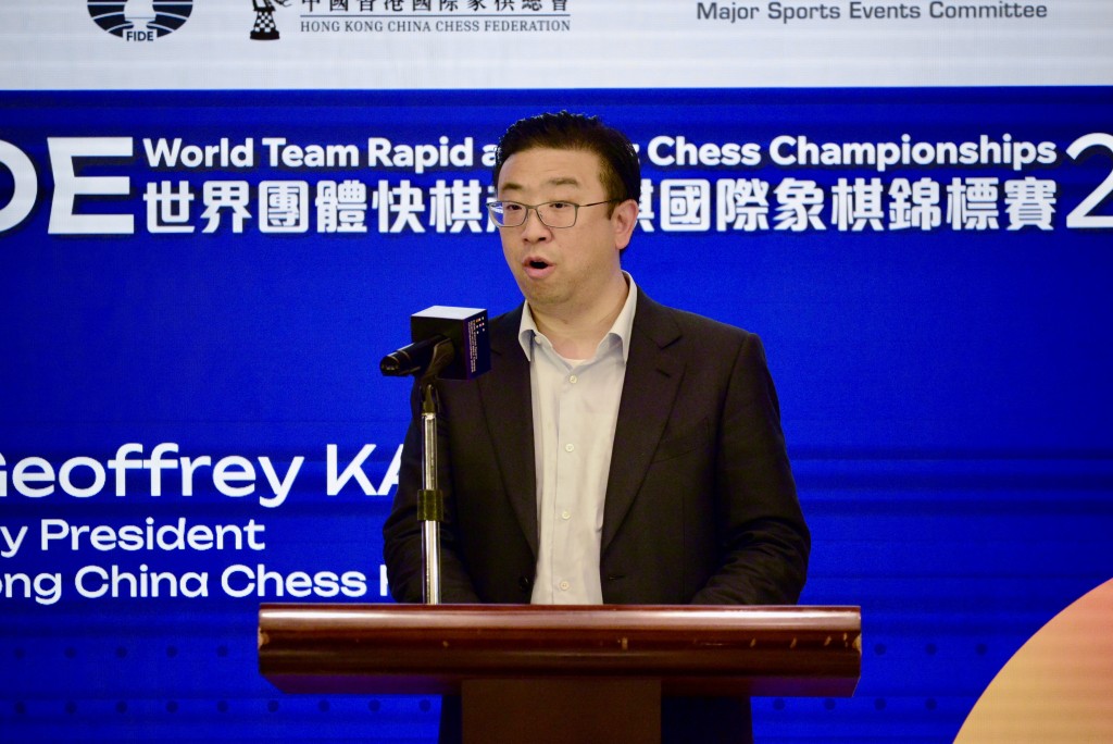 中国香港国际象棋总会名誉会长高鼎国。杨功煜摄