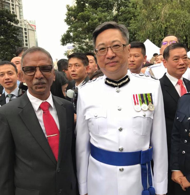 和一哥盧偉聰合照。 Syed Jamil Raghbi fb圖 