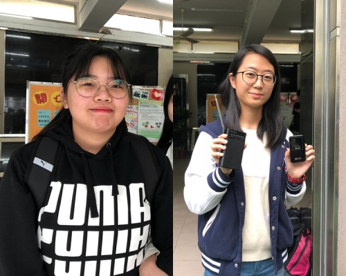 左:潘同學、劉同學。