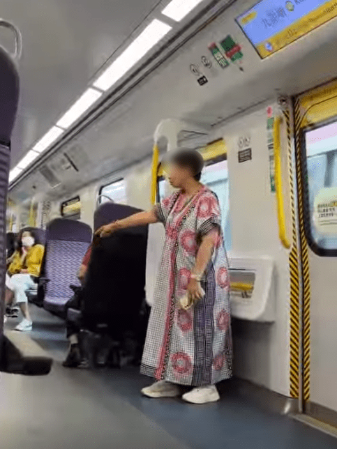 涉案婦人被網民形容為「大圍名物」。Threads：ksiti_garbha_