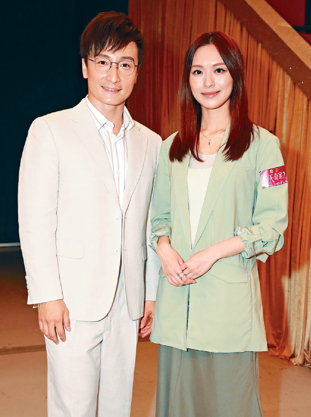 ■小方与盈盈虽然传过绯闻，但坦言不介意合作拍剧。