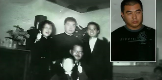 李磊將自己一家六口殺死。