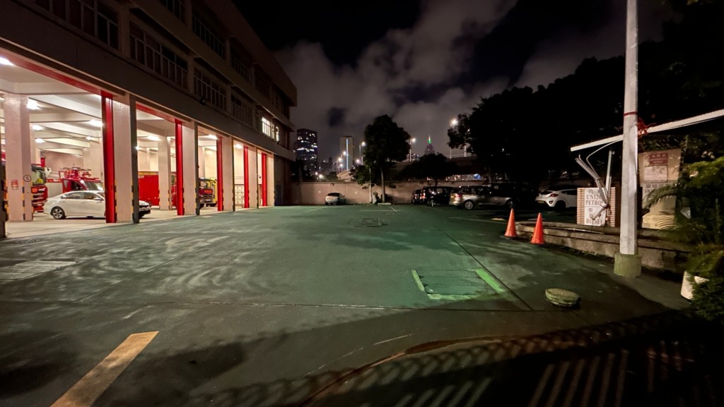 銅鑼灣消防局發生交通意外。蔡楚輝攝
