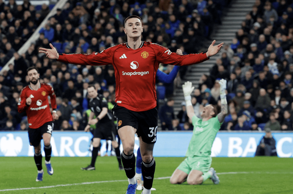 施斯高後備建功一箭定江山，曼聯1：0挫愛華頓升上第4位。路透社