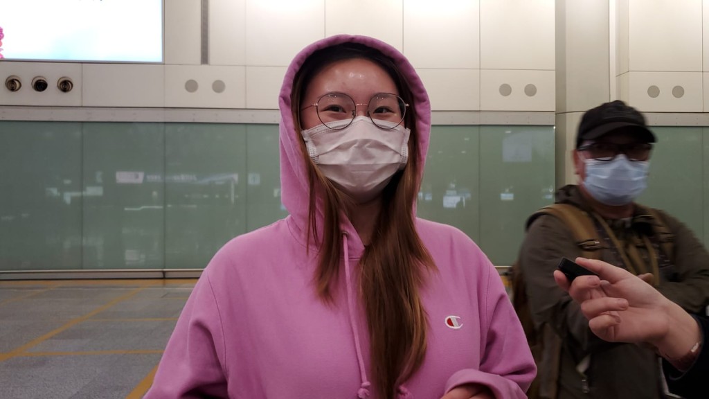 美國留學的劉小姐。