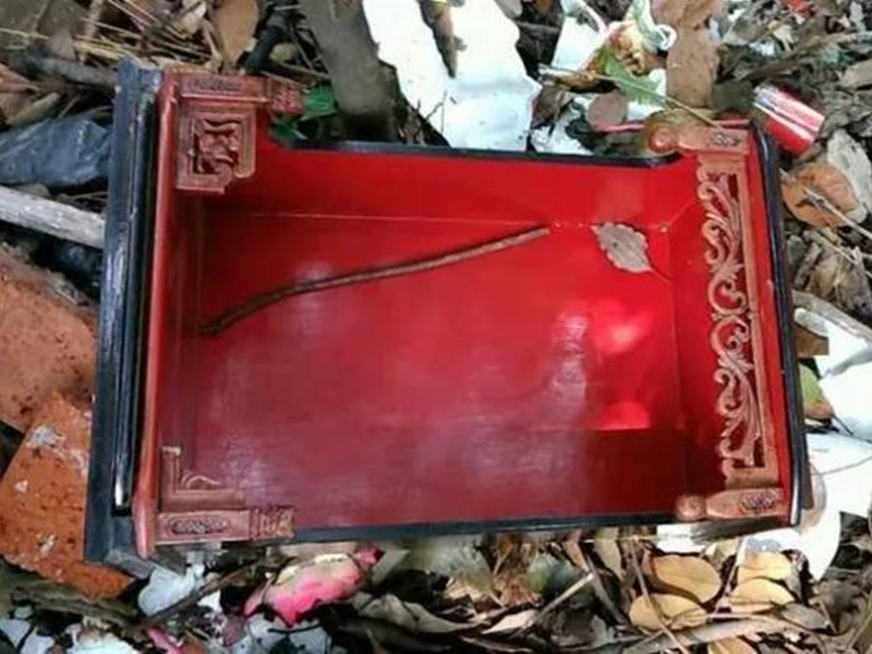 被破壞佛像等物品。 網圖