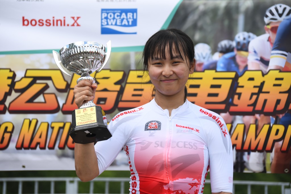  香港公路單車錦標賽，李思穎奪冠。 吳家祺攝