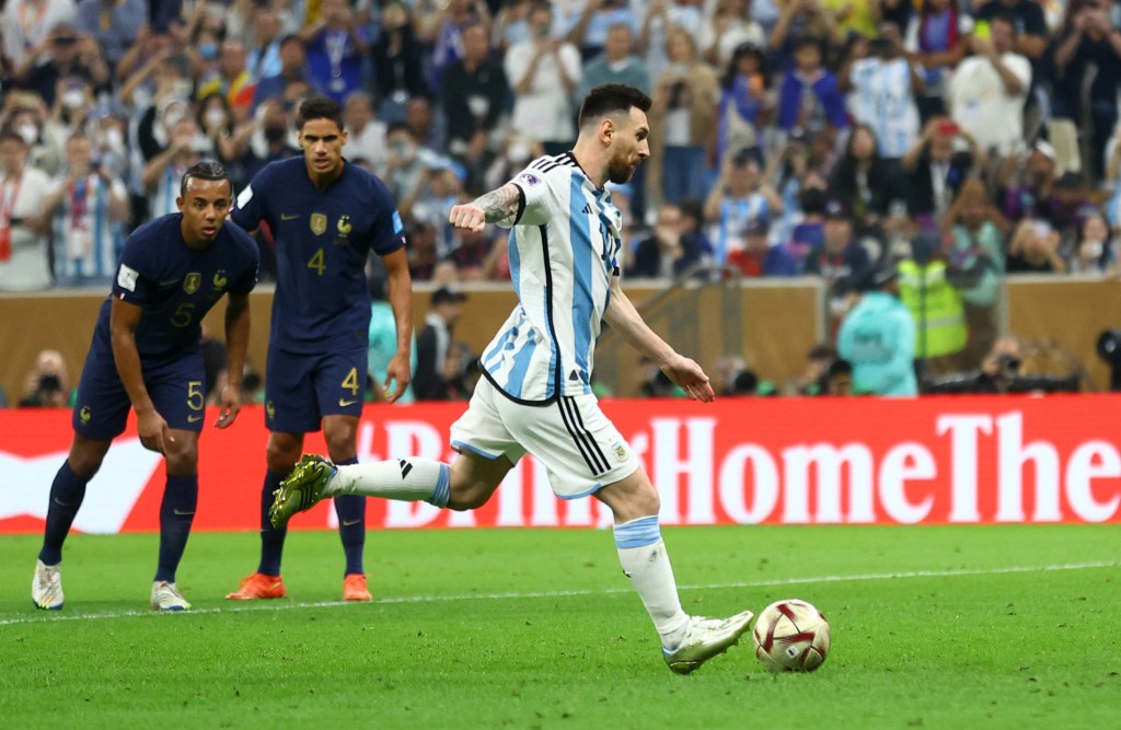 美斯射入十二码为阿根廷打开纪录。REUTERS
