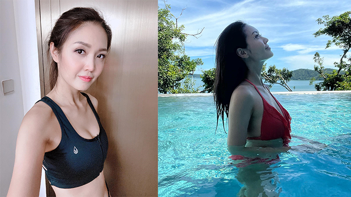 陳庭欣九肚山3千呎豪宅內做瑜伽簡約大廳曝光  仲有個630呎天台畀愛犬任跑 