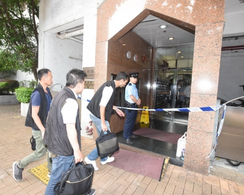 上水名都巴黎閣去年5月發生奪命升降機意外。資料圖片