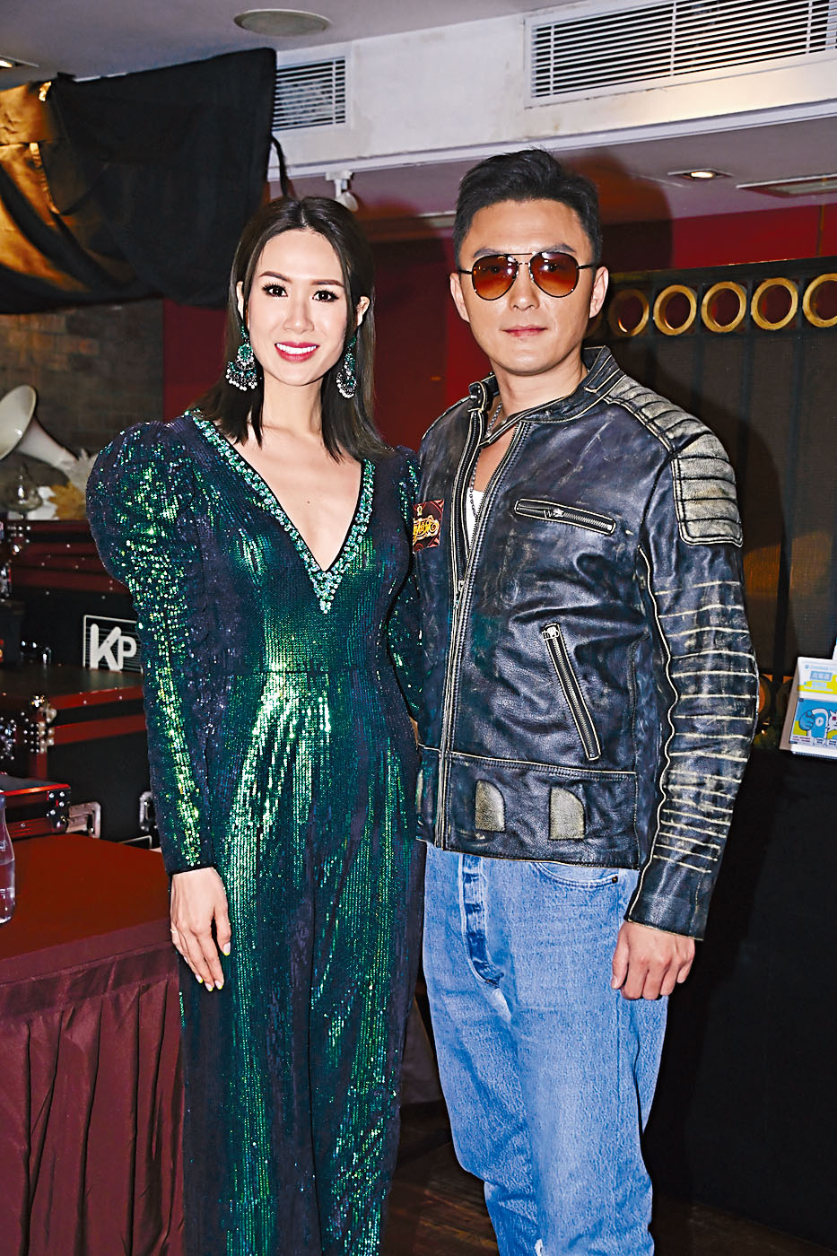 杨明酒驾出狱后首次出席公开活动，孖女友庄思明齐亮相宣传新剧。