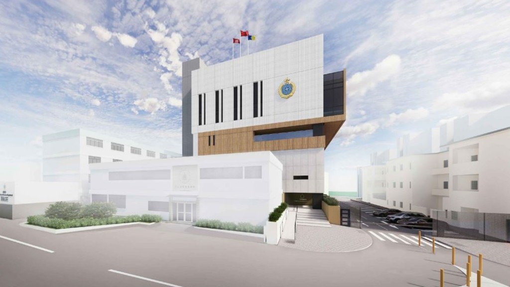 懲教署擬重建赤柱懲教學院為多用途綜合大樓 ，工程費達4.6億。設計圖