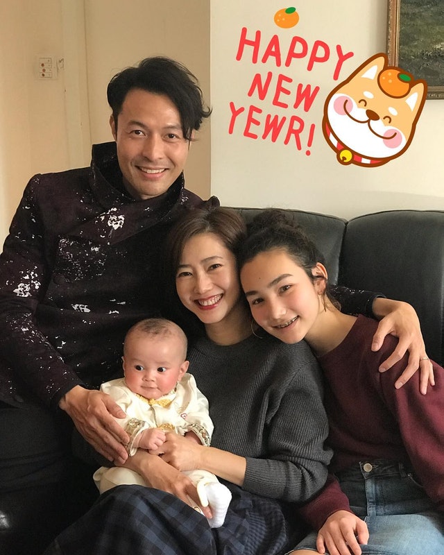 太太Kimmy與前夫育有一女Chloe(右一),張達倫視繼女如己出。