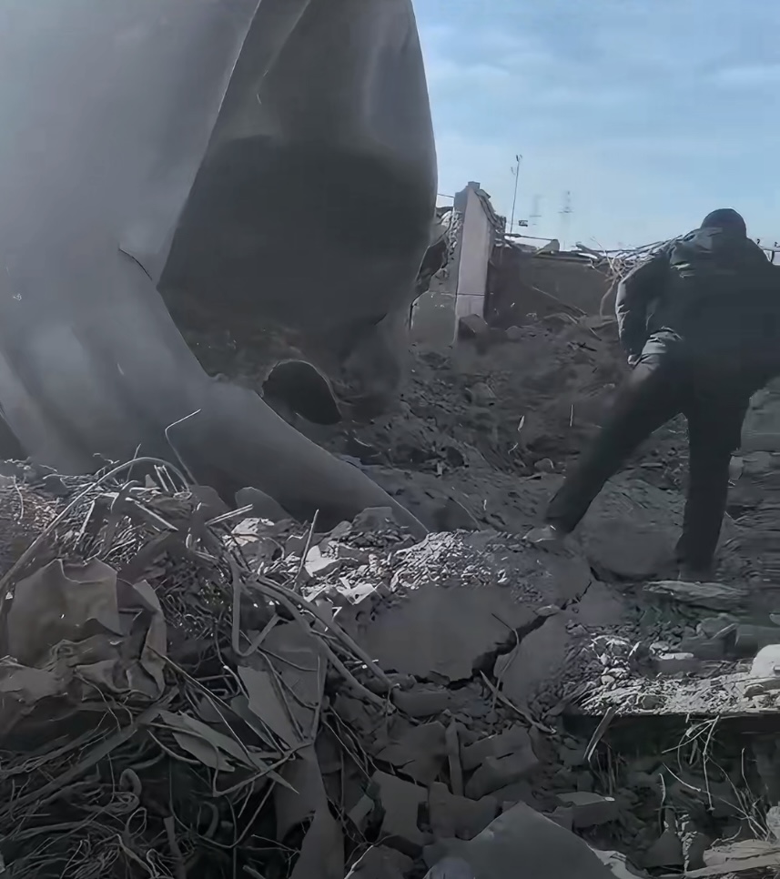 網傳事故現場情況。 微博