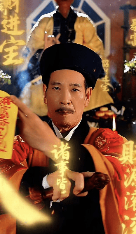 鍾發重穿道袍，手持符咒與木劍，瞬間勾起影迷的集體回憶。