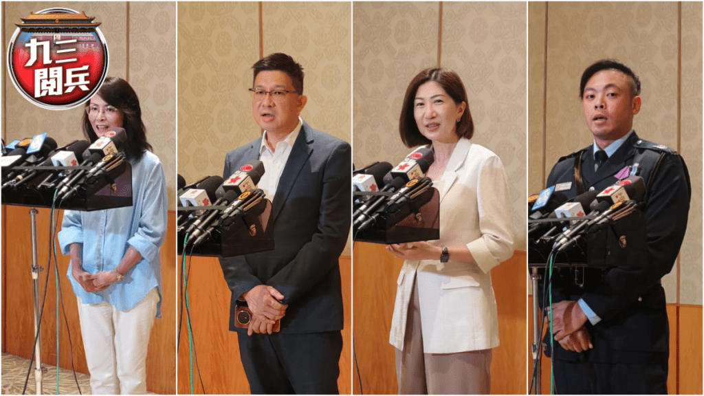 4港人分享九三閱兵體會，均感震撼和自豪。 楊浚源攝
