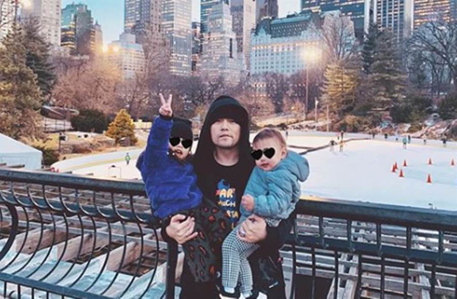 周杰倫的一對子女至今無正面亮相。網上圖片