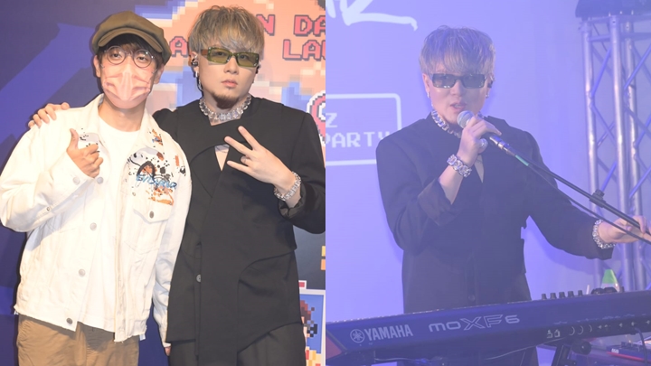 JNYBeatz今晚举行新专辑发布派对，好友林家谦现身支持。