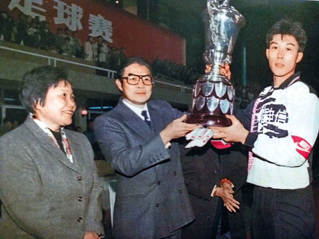 廣東隊名將及前國家隊門將區楚良（右）。