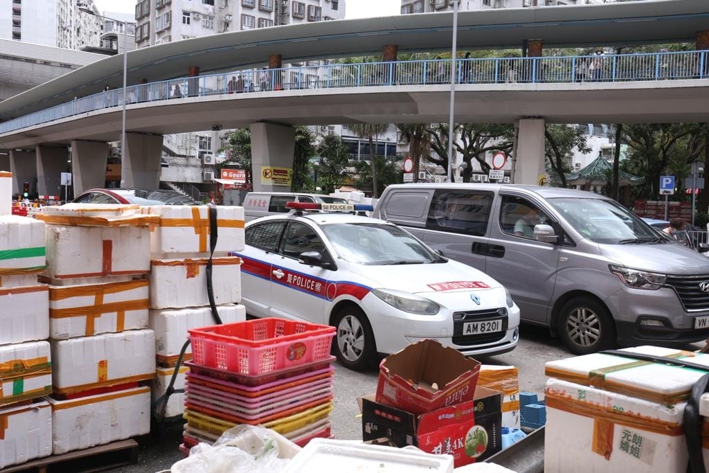 警方封鎖現場調查。梁國峰攝
