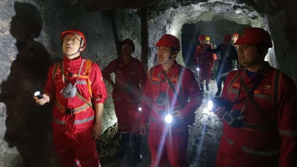 山東招遠市蠶莊金礦上莊礦段一盲豎井發生墜罐事故。招金集團資料圖