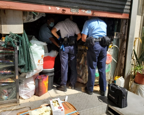 警方到場調查。