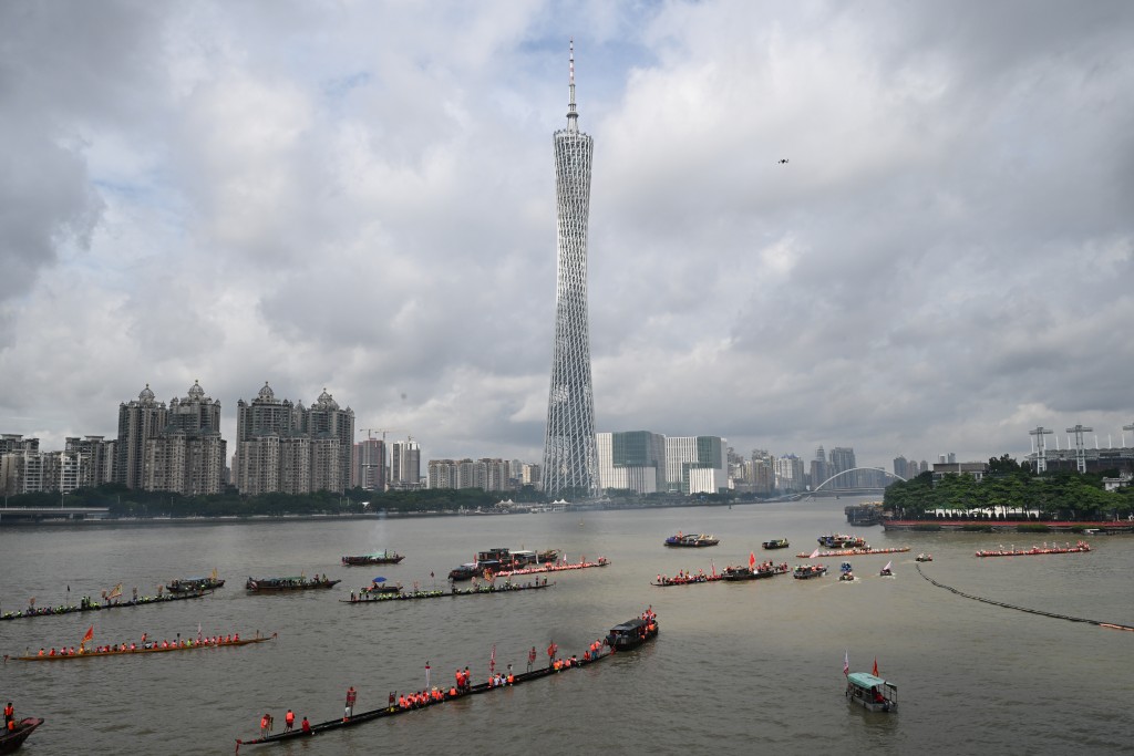 廣東首三季GDP增長4.1%,較全國平均增速低。中新社 廣東首三季GDP增長4.1%,較全國平均增速低。中新社