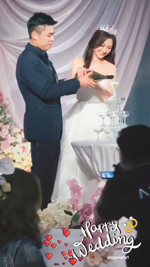 乐易玲今日贴出何依婷婚礼的短片，祝贺TVB小花！