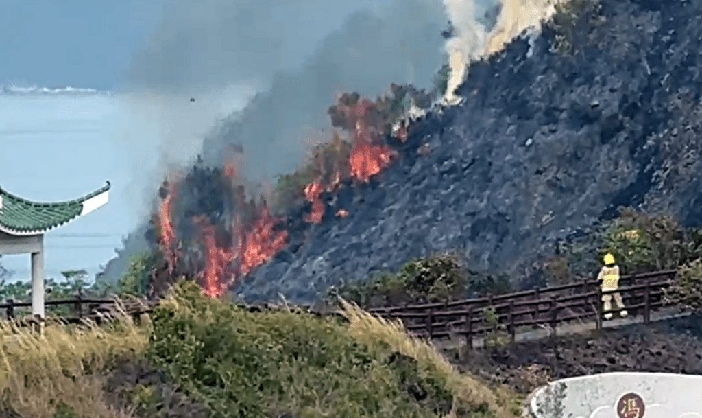 消防到場撲救。網片截圖