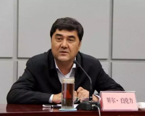 前新疆自治區政府主席努爾‧白克力受賄。網圖