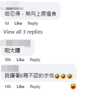 網民:咁大鑊。fb「將軍澳主場」截圖 網民:咁大鑊。fb「將軍澳主場」截圖