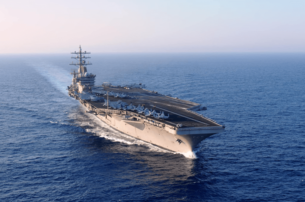 美国航空母舰「艾森豪威尔」号将部署地中海东部。 美国海军