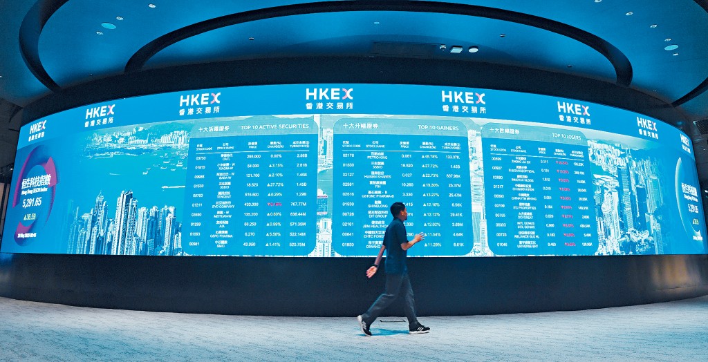 港股受惠於資金流入，於第3季上升約12%。