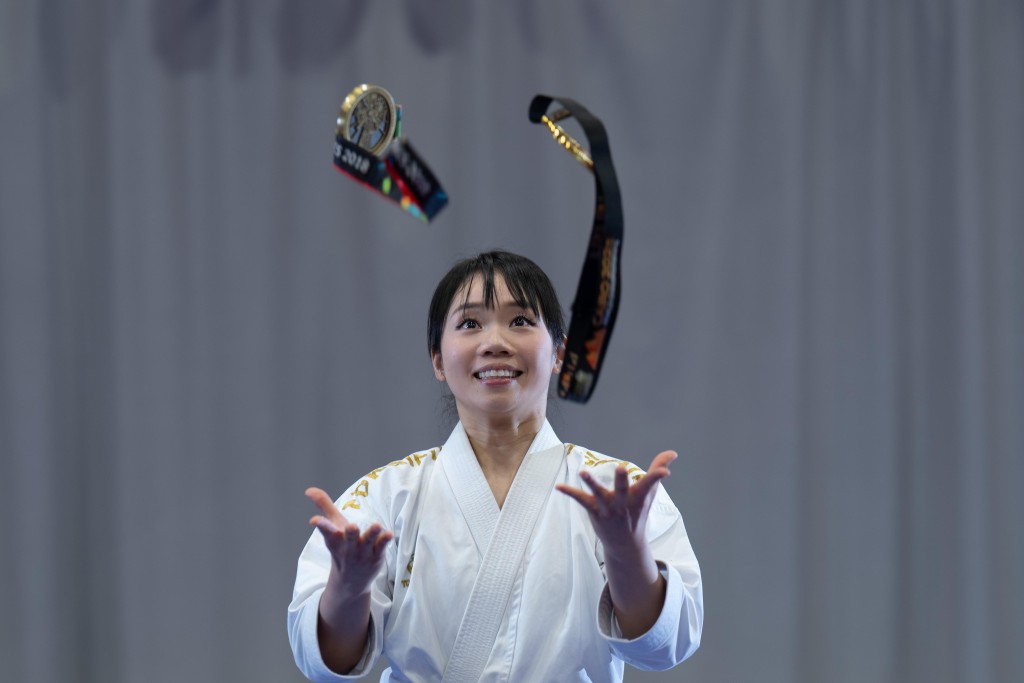 劉慕裳希望抛開手上的獎牌、名氣去戰名古屋亞運會。蘇正謙攝 劉慕裳希望抛開手上的獎牌、名氣去戰名古屋亞運會。蘇正謙攝