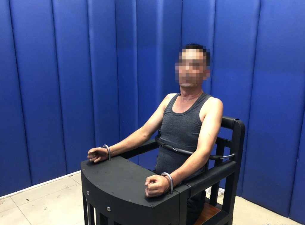 捅傷任達華的疑犯。網上圖片