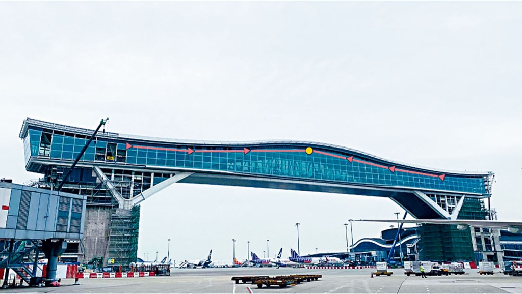 香港珠海學院以最新雷射儀器，為香港國際機場的天際走廊作全天候即時結構安全監控。