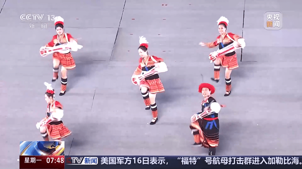 第十五屆全運會閉幕式彩排。 央視