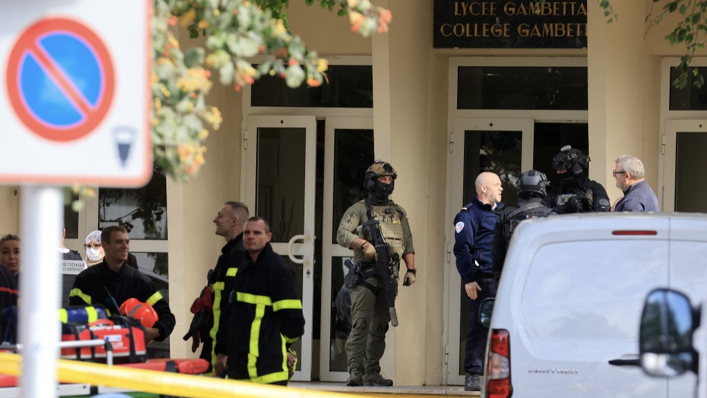 法國北部阿拉斯一間學校日前發生持刀襲擊事件。路透社