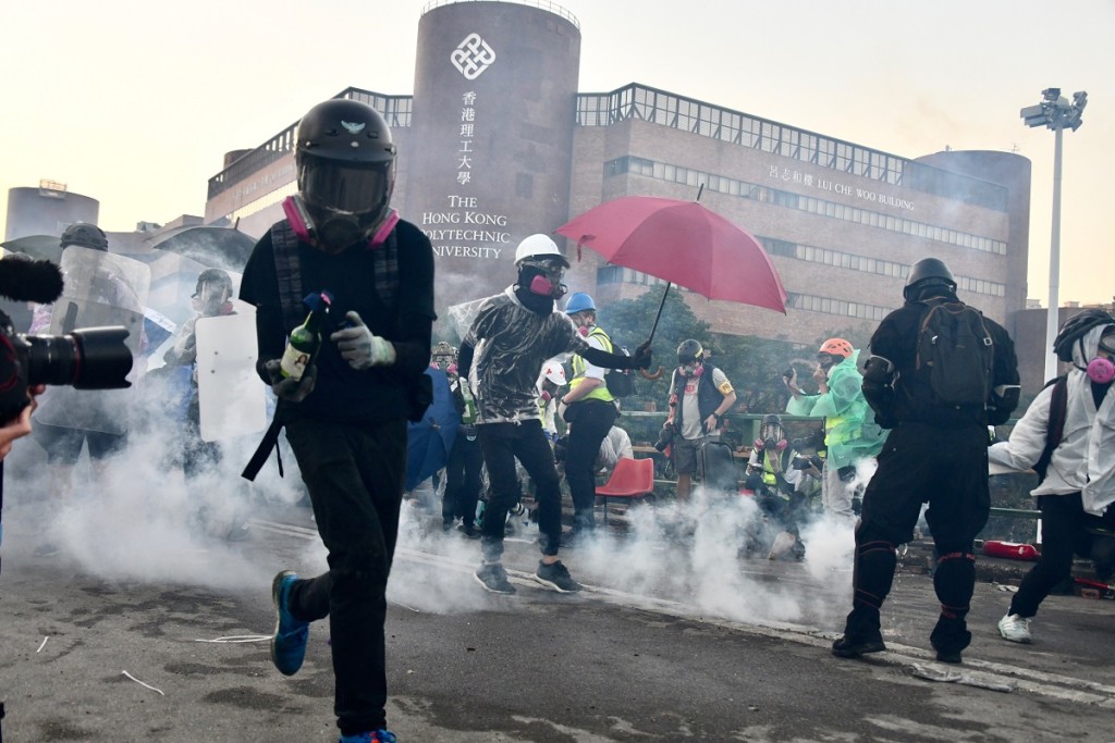去年爆發反修例示威衝突。資料圖片