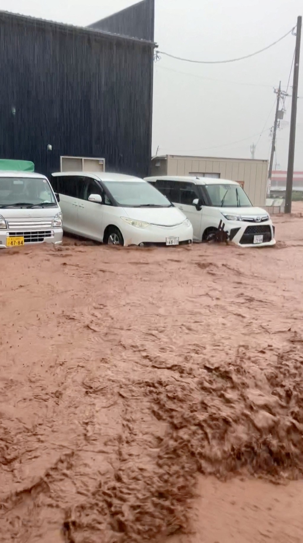 轮岛市严重淹水。路透社