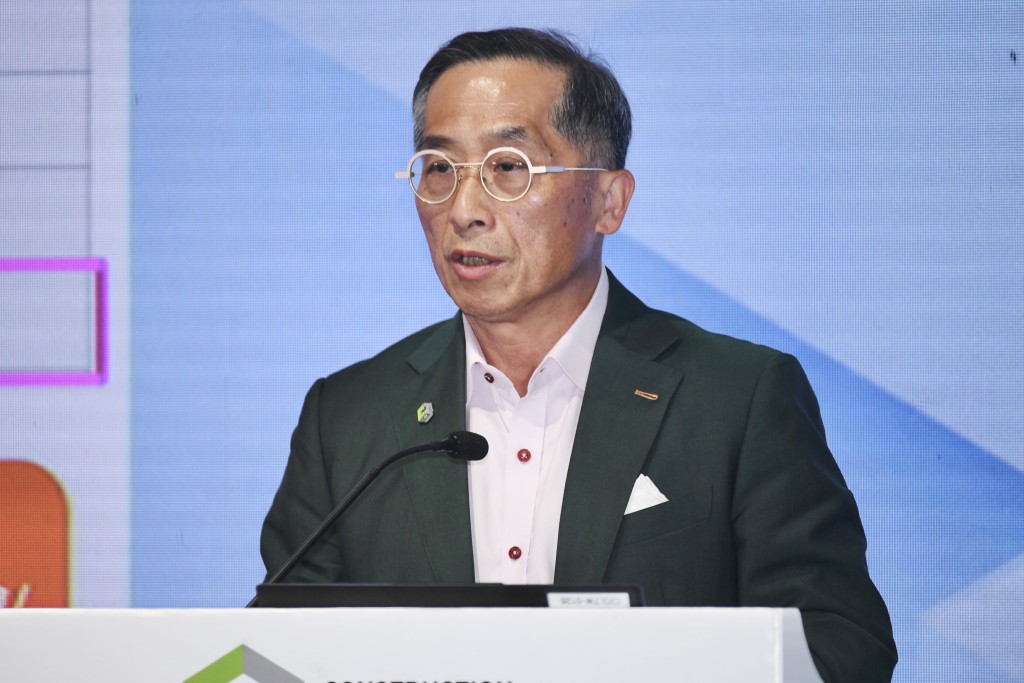 建造業議會主席何安誠。 建造業議會主席何安誠。