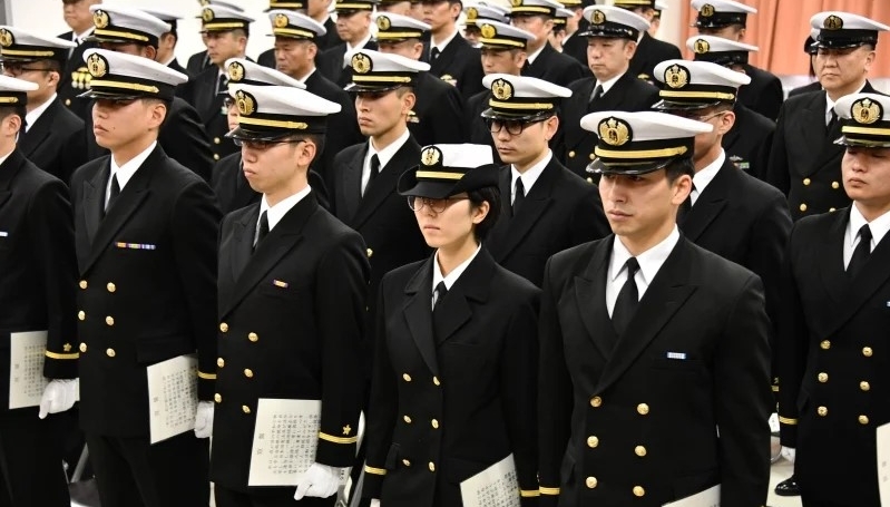 日本海上自卫队军官。 （资料图）