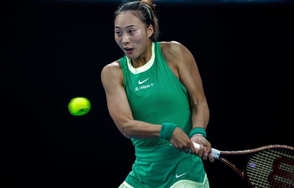 鄭欽文首次躋身澳網女單32強。新華社